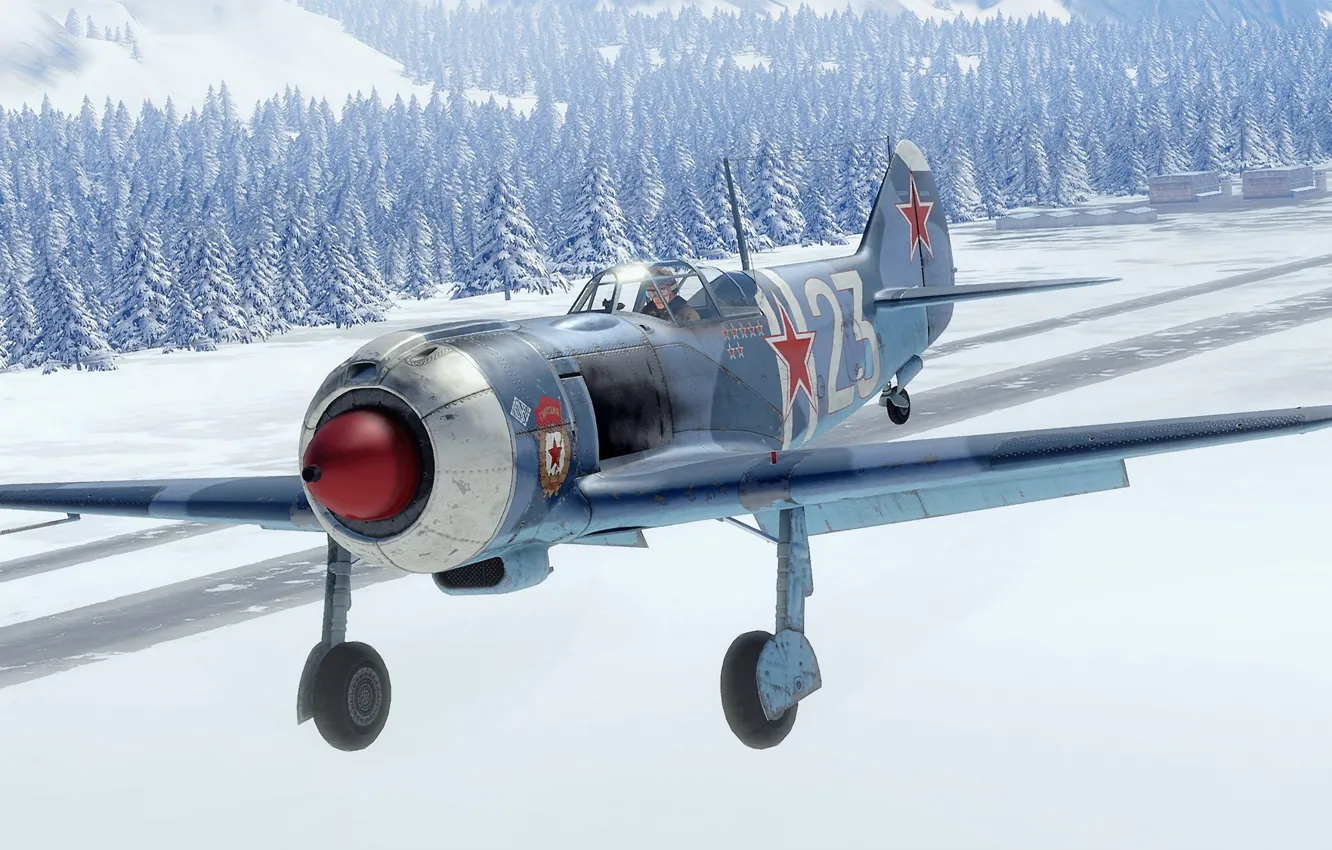 Photo wallpaper USSR, La-7, Frontline fighter, Lavochkin Design Bureau