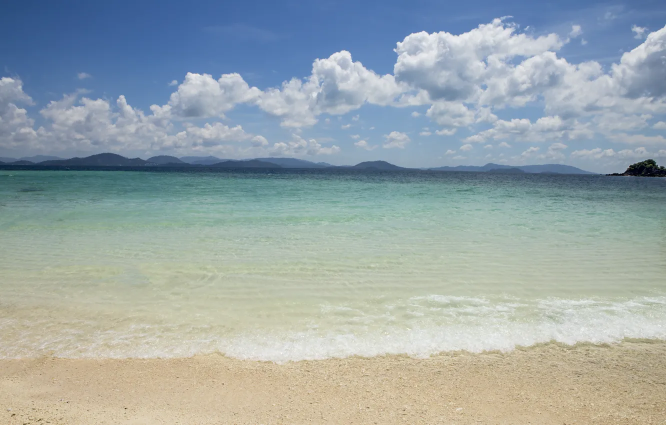 Photo wallpaper sand, sea, wave, beach, summer, summer, beach, sea