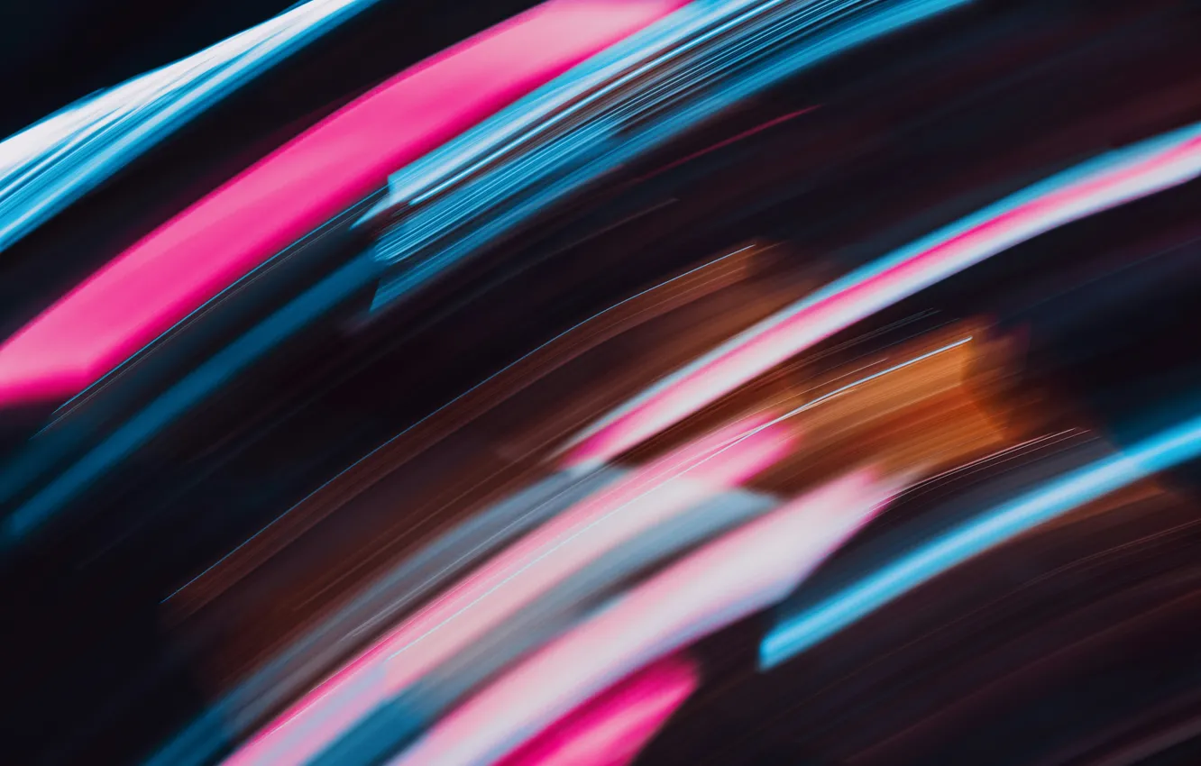 Photo wallpaper blue, pink, art, blurry