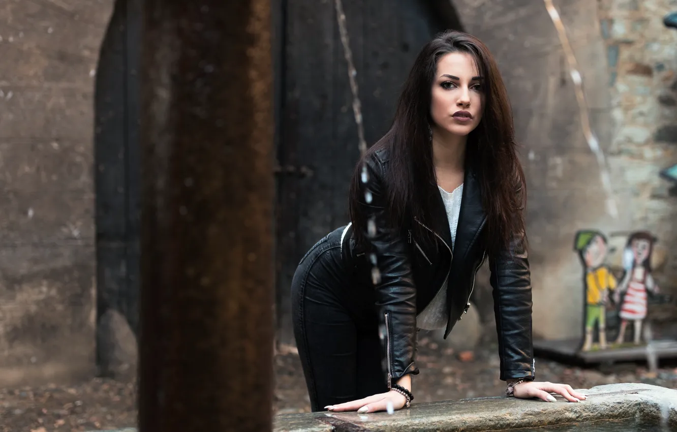 Photo wallpaper look, face, model, beauty, Carlotta