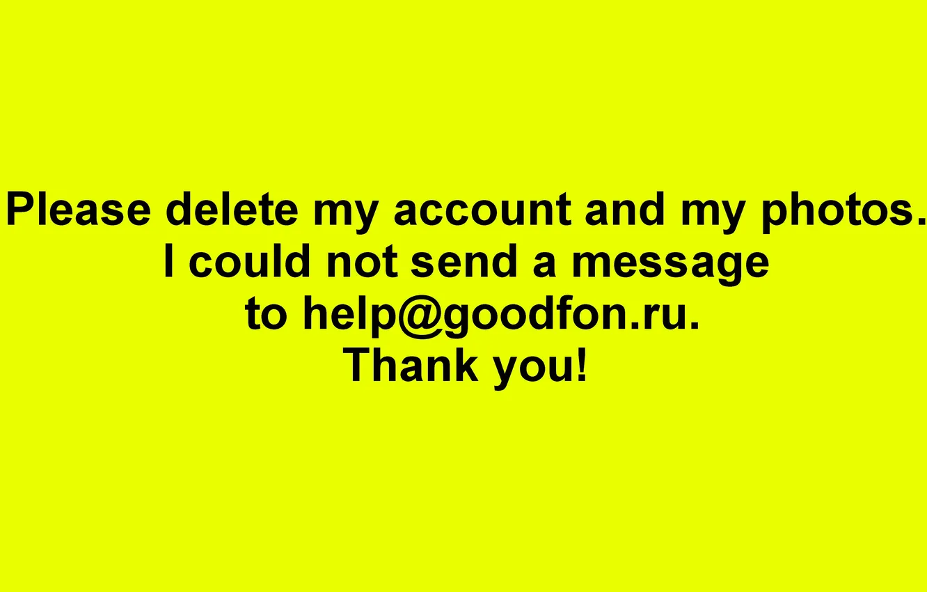 Photo wallpaper photos, message, account, delete, delete my account