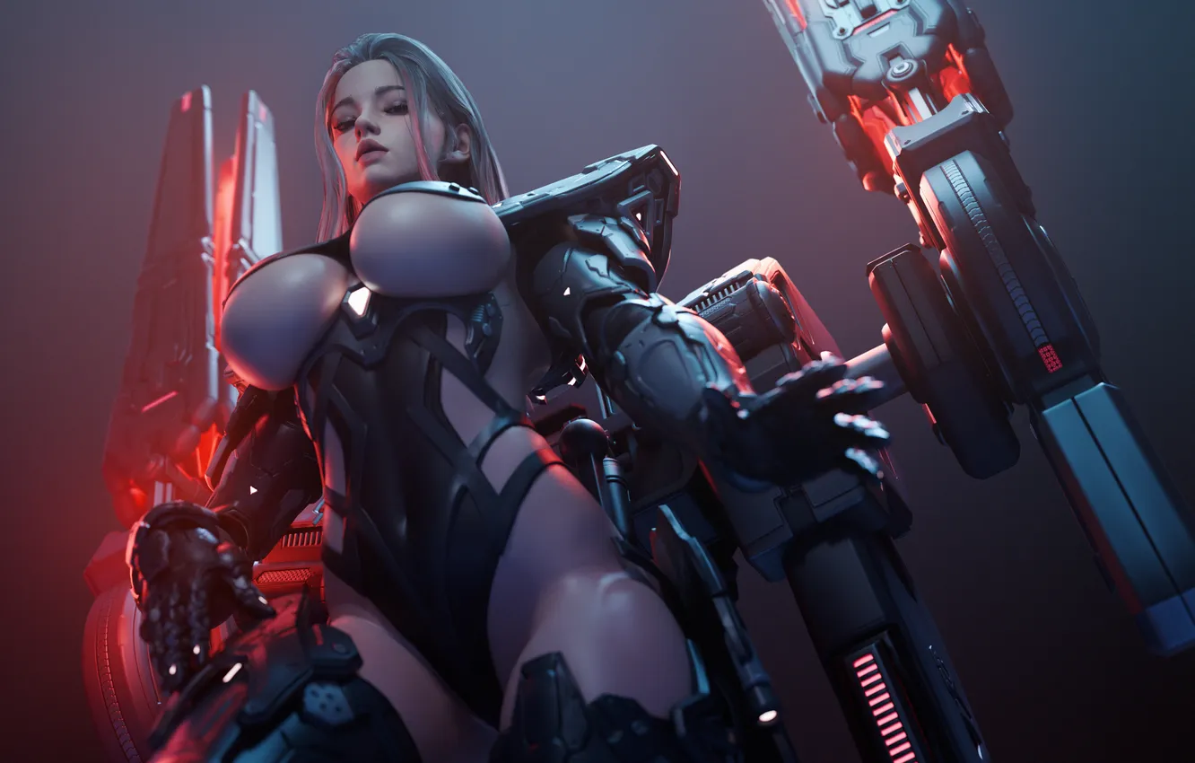 Photo wallpaper standing, thighs, Big boobs, Underboob, video game girls, video game characters, batesz, Dia (The First …