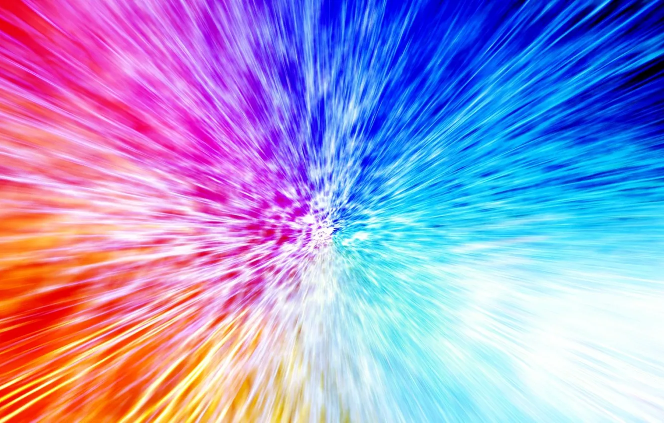 Photo wallpaper flight, color, dal, effect, different, dizziness, the interior