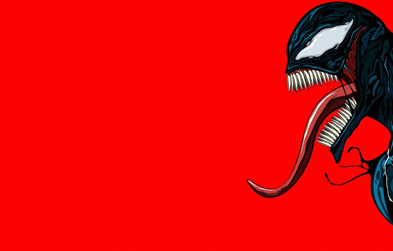 Photo wallpaper language, Venom, Venom, Jesus Prado, by Jesus Prado, Creatures, Marvel, Symbiote