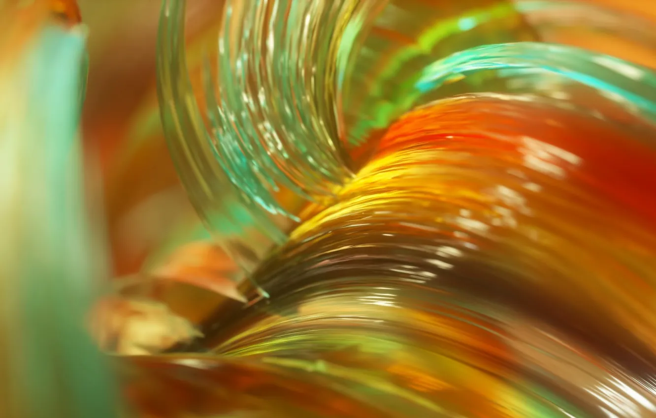 Photo wallpaper glass, macro, line, paint, the volume