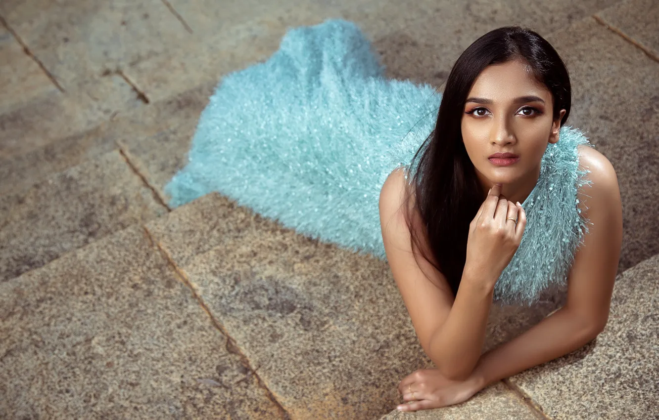 Photo wallpaper girl, sexy, eyes, smile, beautiful, model, pretty, beauty