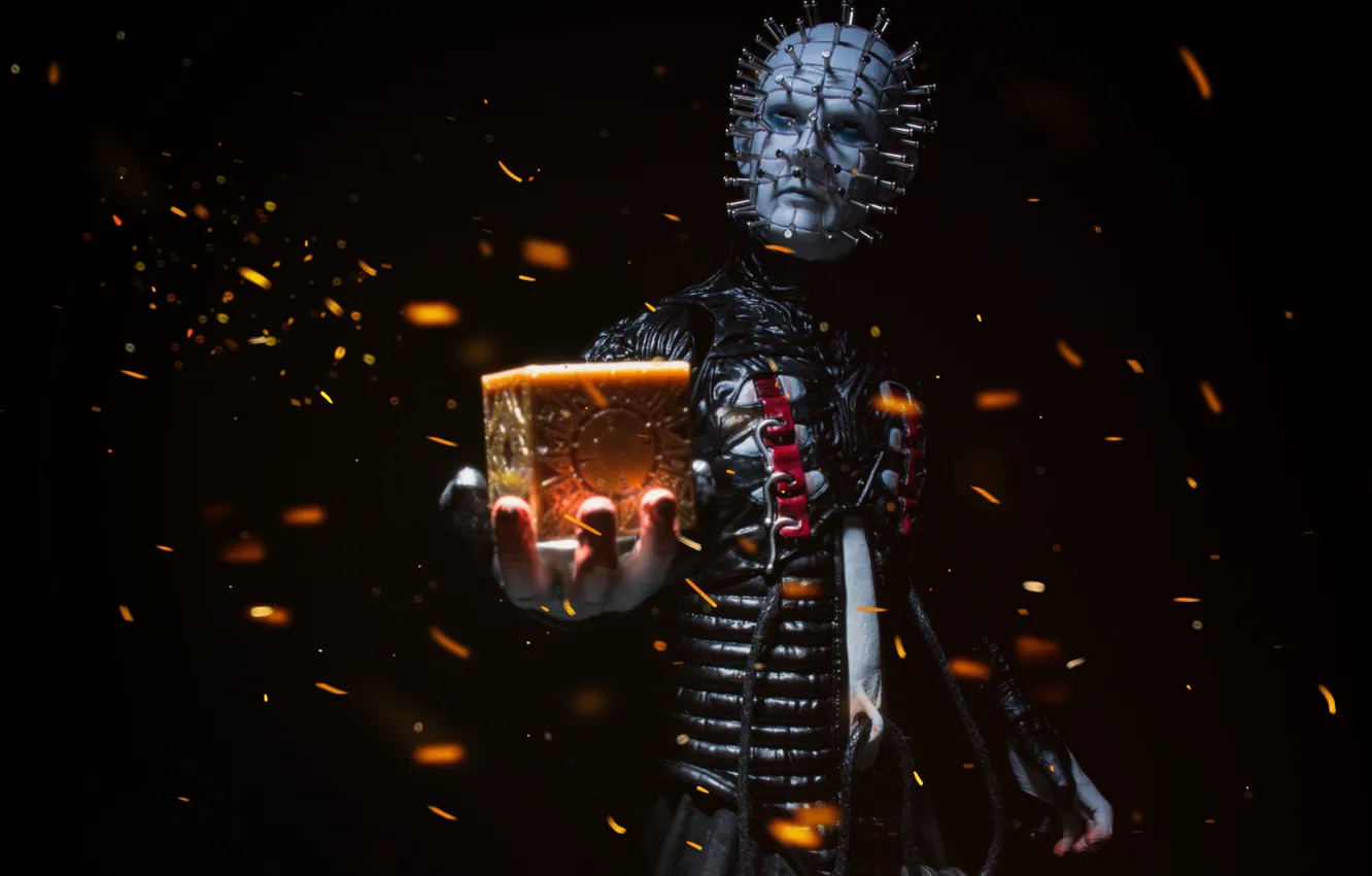 Photo wallpaper background, cubes, toy, figurine, Hellraiser