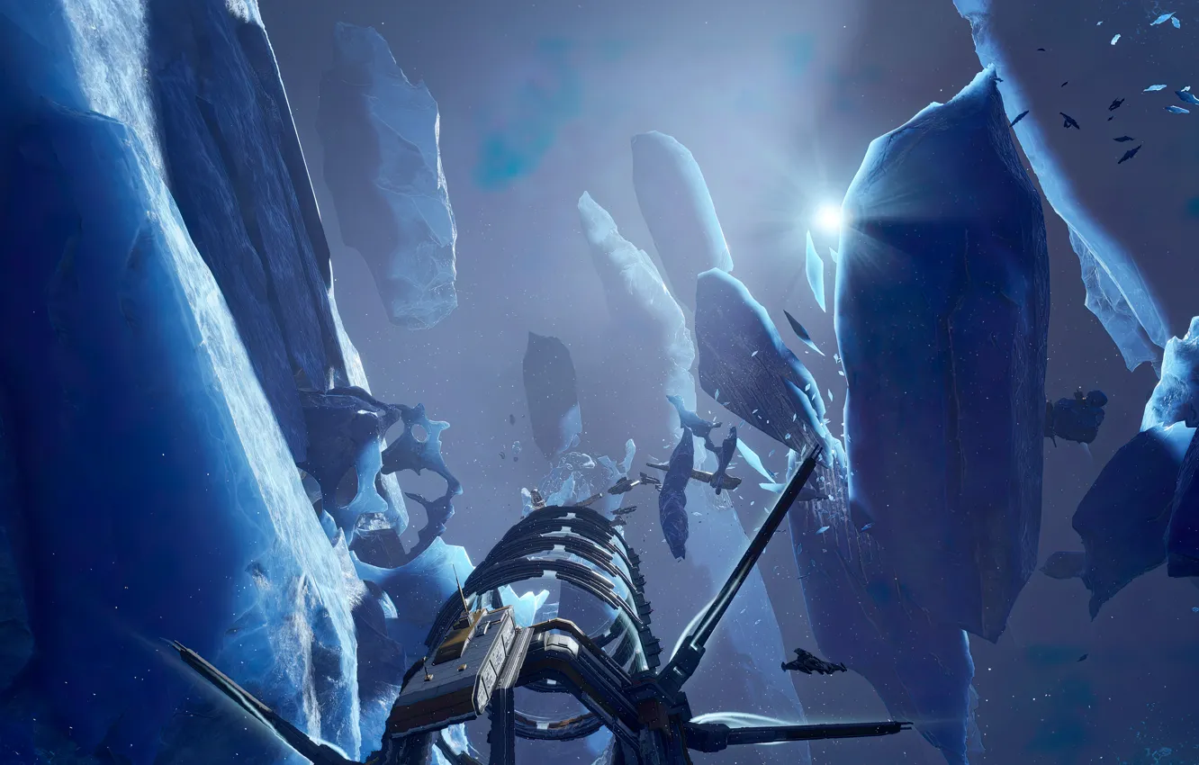 Photo wallpaper space, ice, game, Chorus