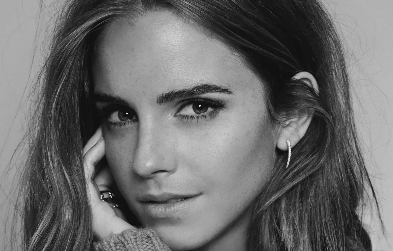 Photo wallpaper smile, portrait, Emma Watson