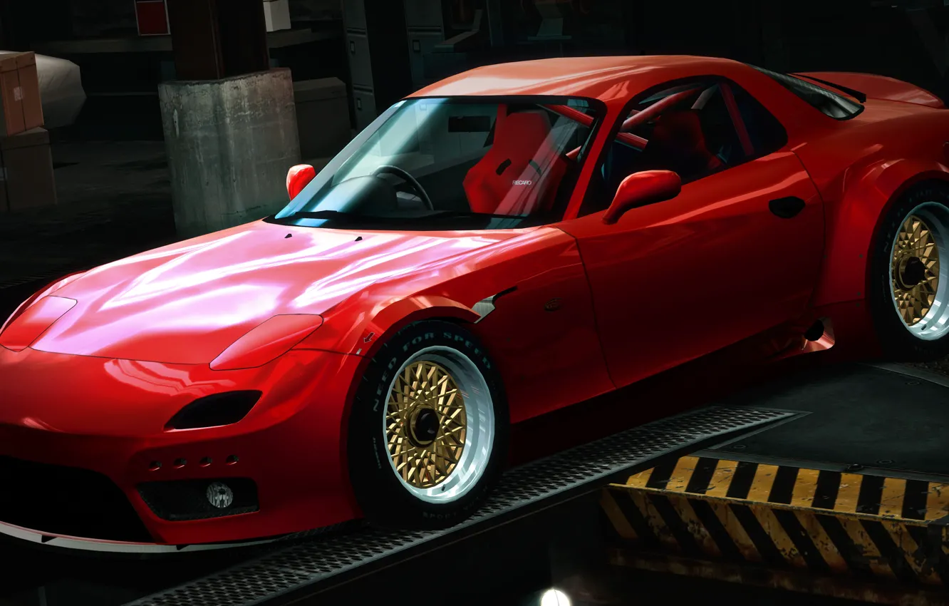 Photo wallpaper Photoshop, Mazda RX-7, Need for speed world