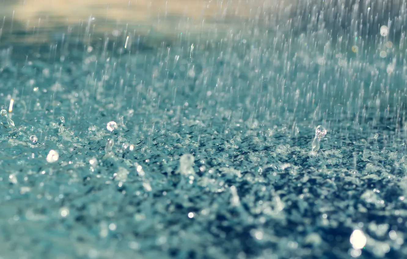Photo wallpaper drops, rain, rain, drops