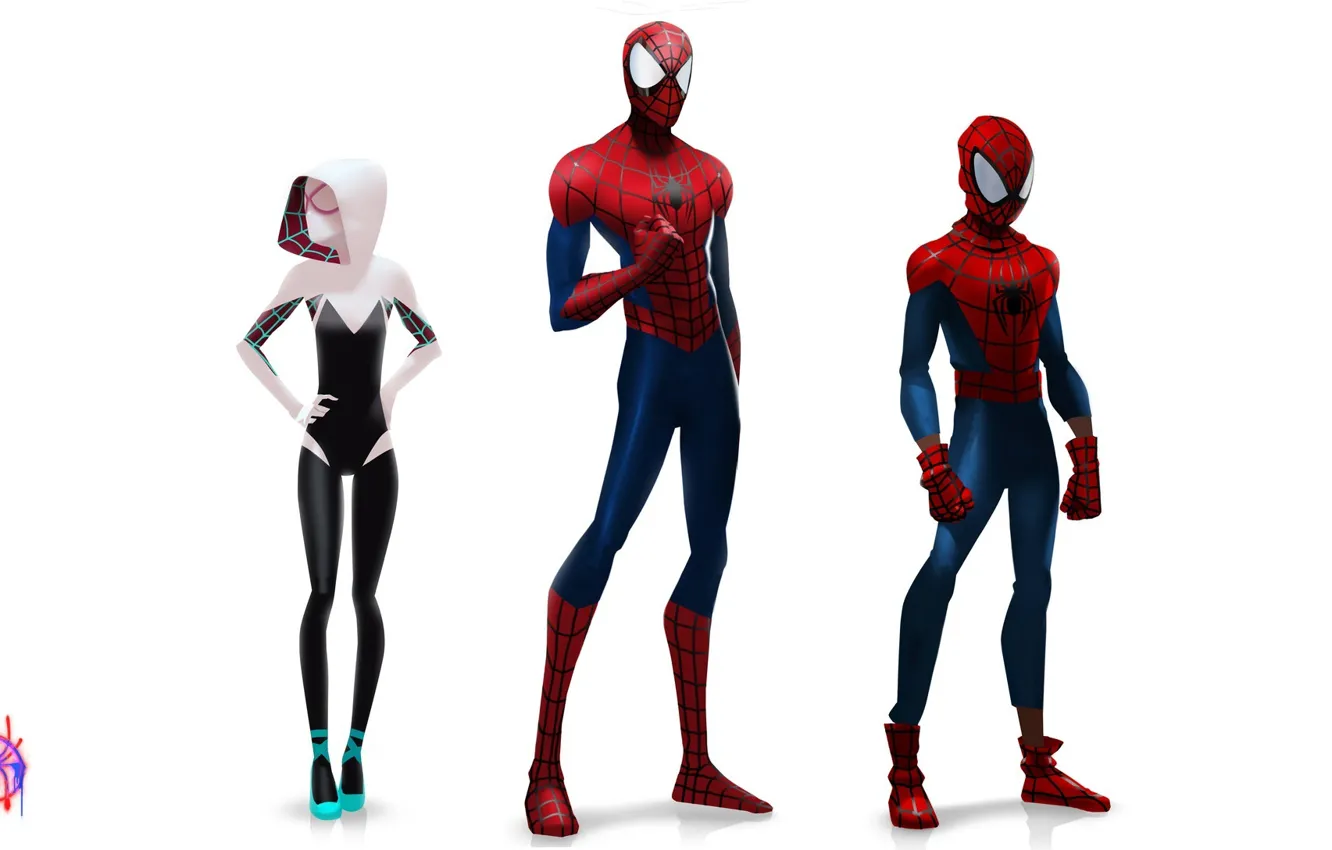 Photo wallpaper spider-man, spider-man, concept, peter parker, gwen stacy, Gwen Stacy, Spider-Man: Into the Spider-Verse, through the …