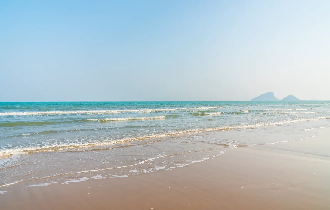 Photo wallpaper sand, sea, wave, beach, summer, summer, beach, sea