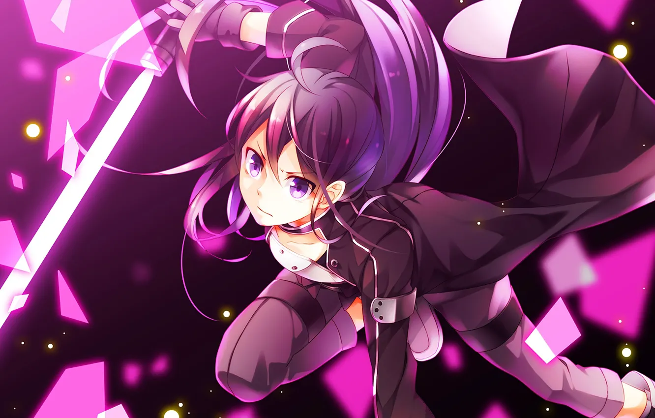 Photo wallpaper anime, art, guy, sword art online, sword art online, kirito