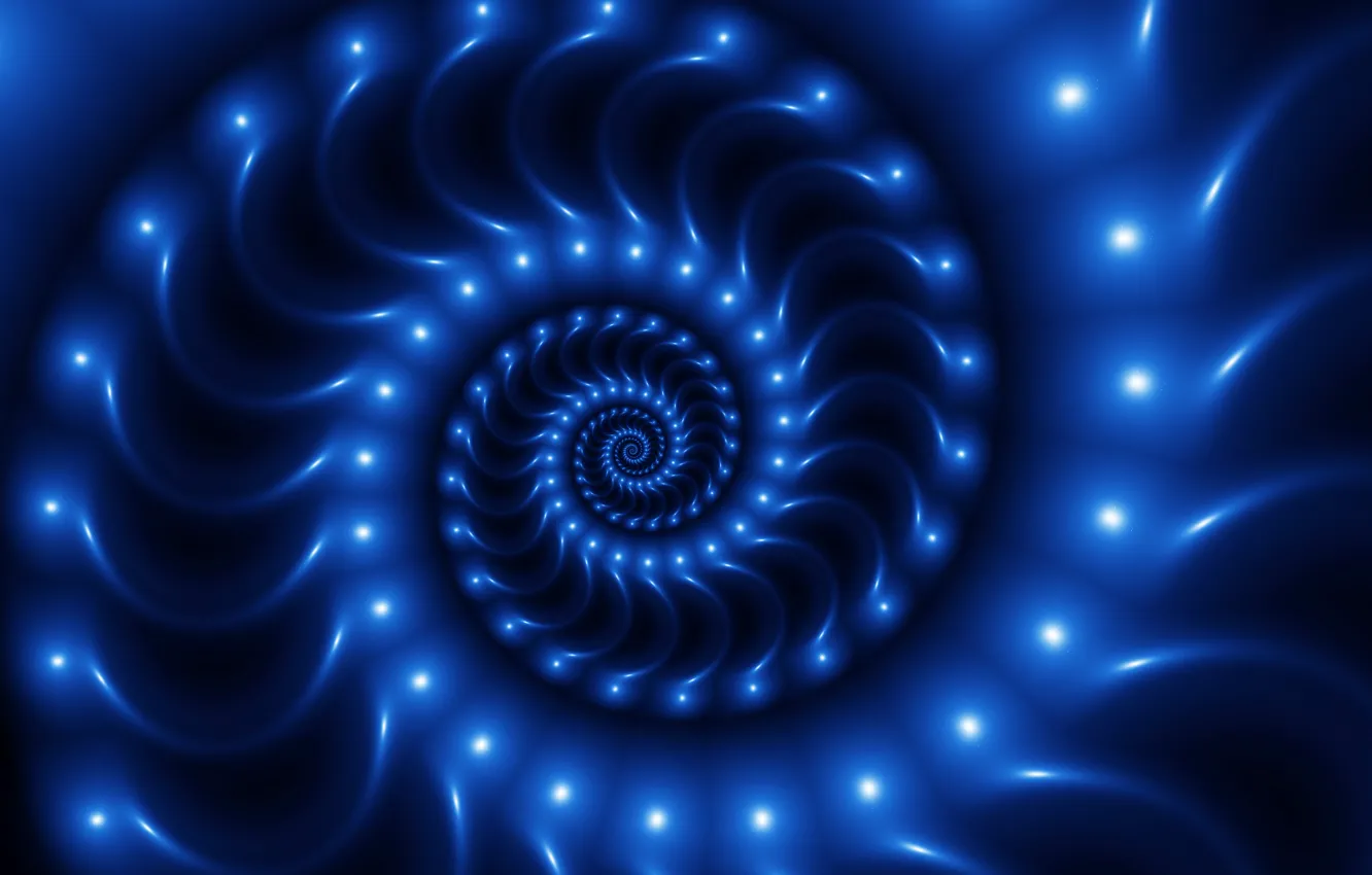 Photo wallpaper creative, fractals, spiral, creative, spiral, 3D art, fractals, fractal art