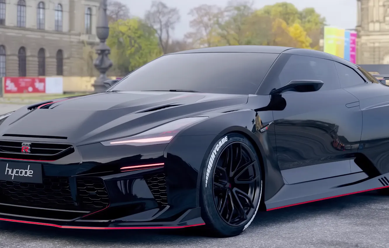 Photo wallpaper car, Nissan GT-R, car model