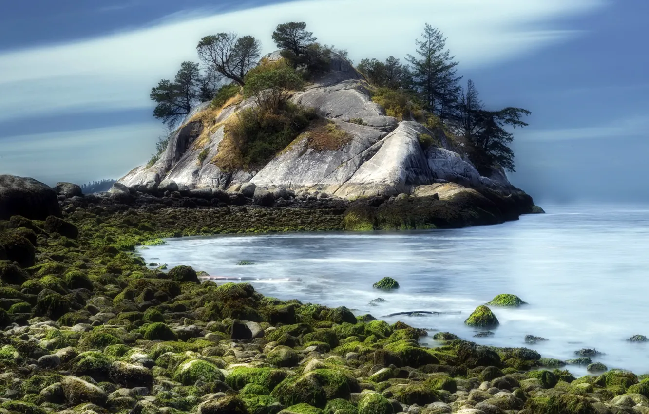 Photo wallpaper sea, nature, shore