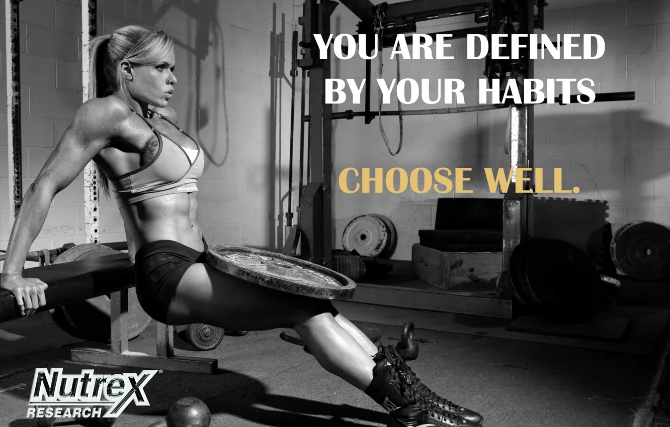 Photo wallpaper workout, fitness, gym, training, bodybuilder