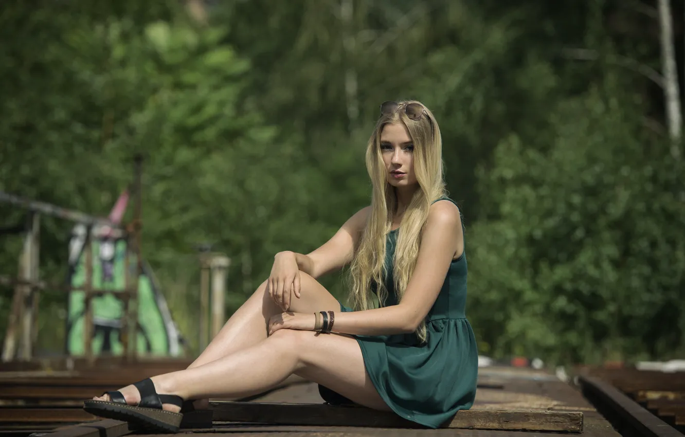 Photo wallpaper look, model, legs, beauty, Paula