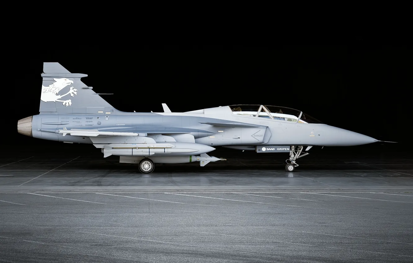 Photo wallpaper fighter, generation, multipurpose, fourth, SAAB Avionics, Swedish, Can JAS 39 Gripen, Saab JAS 39 "Gripen"
