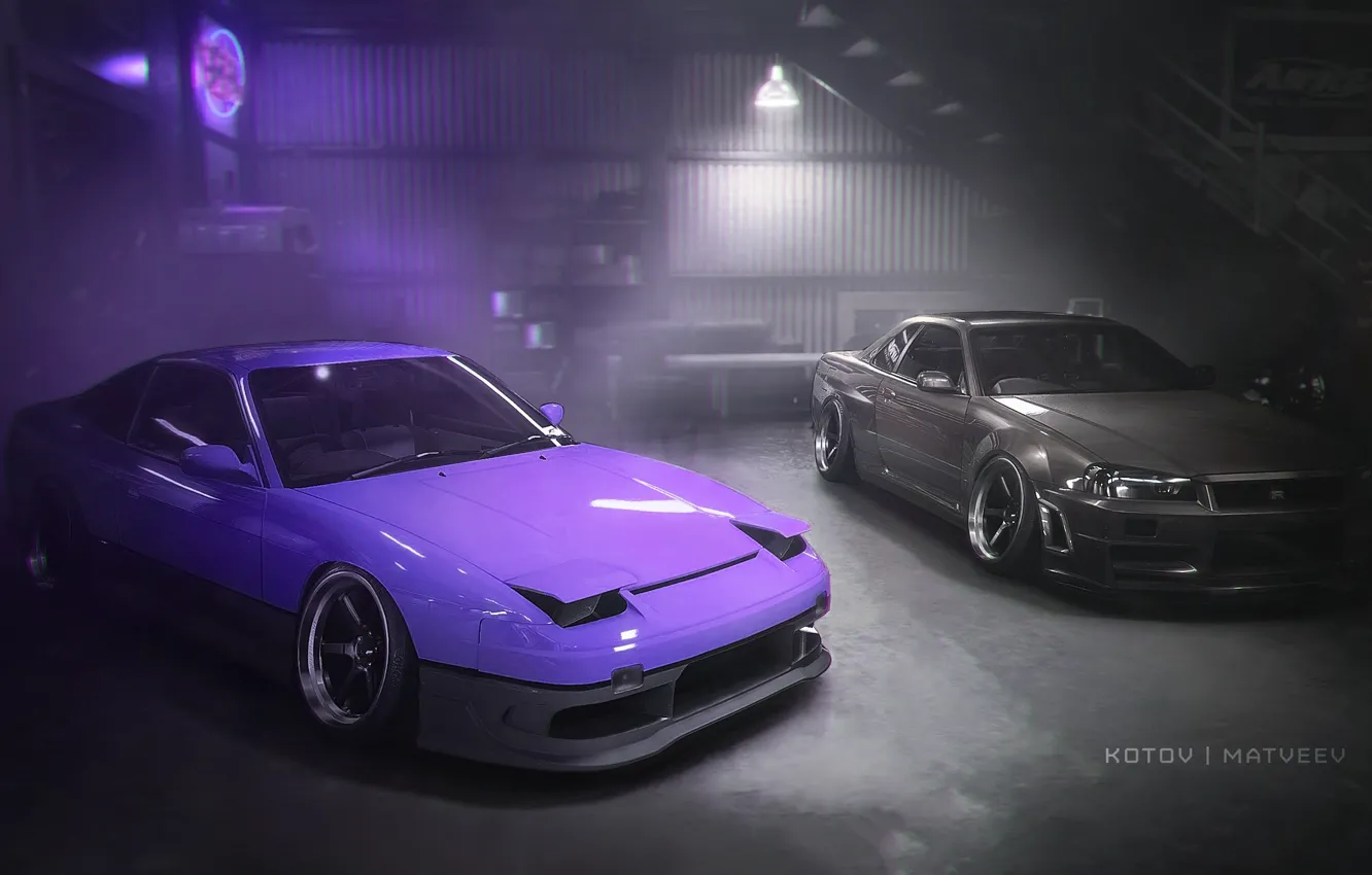 Photo wallpaper Nissan, Photoshop, 240sx, Skylilne, Need For Speed Payback