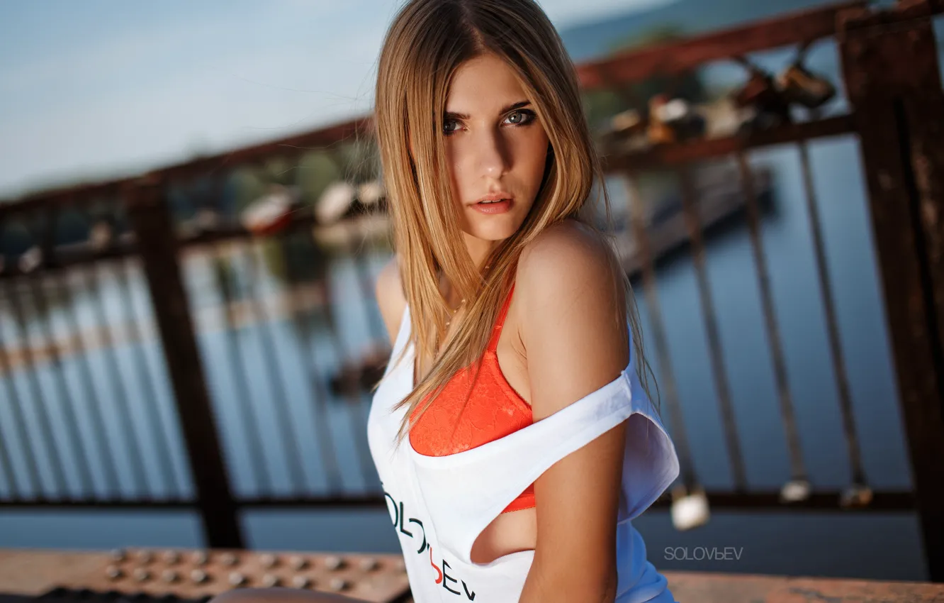 Photo wallpaper look, model, Mike, bra, SOLOVЬEV, Artem Soloviev, Svetlana Ratmanov