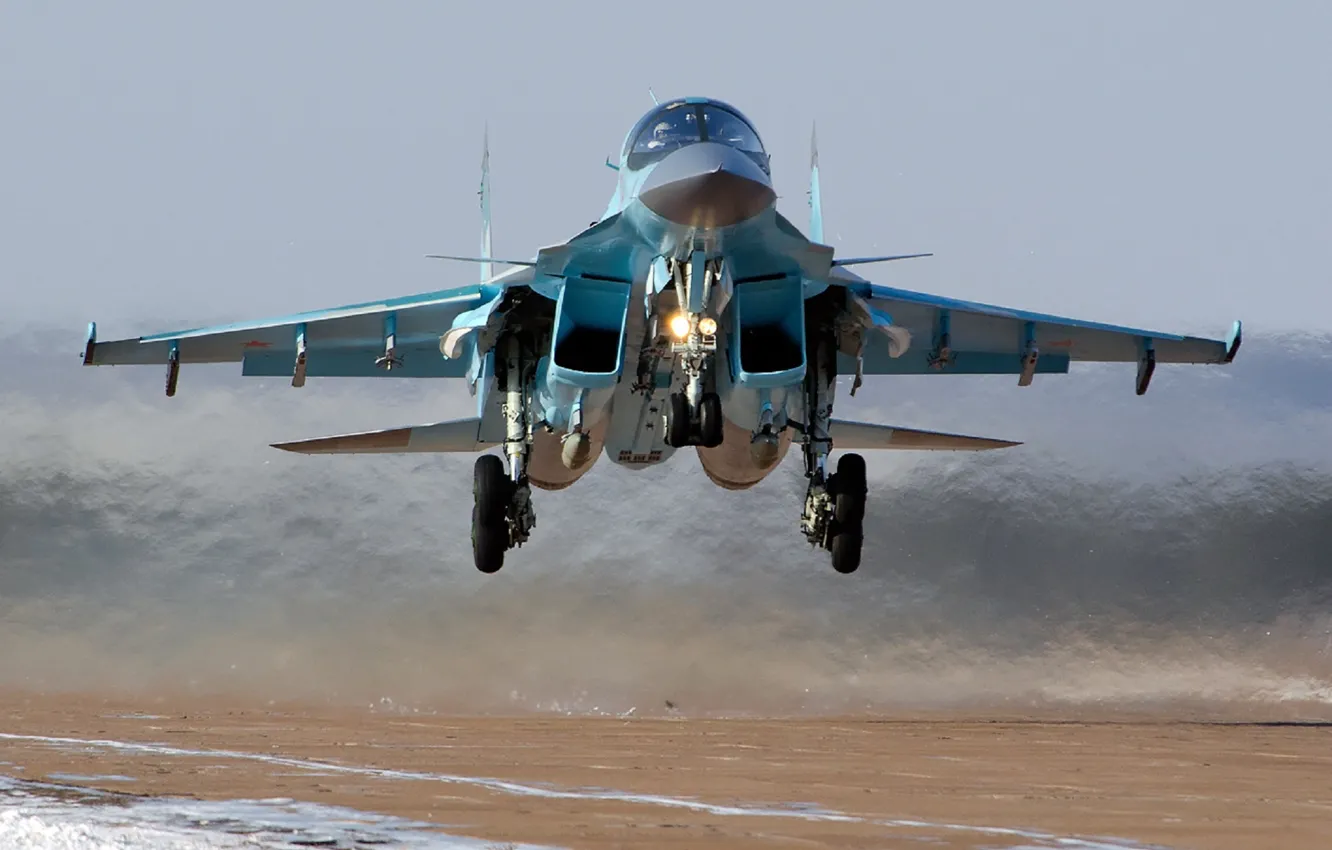 Photo wallpaper bomber, the rise, Su-34