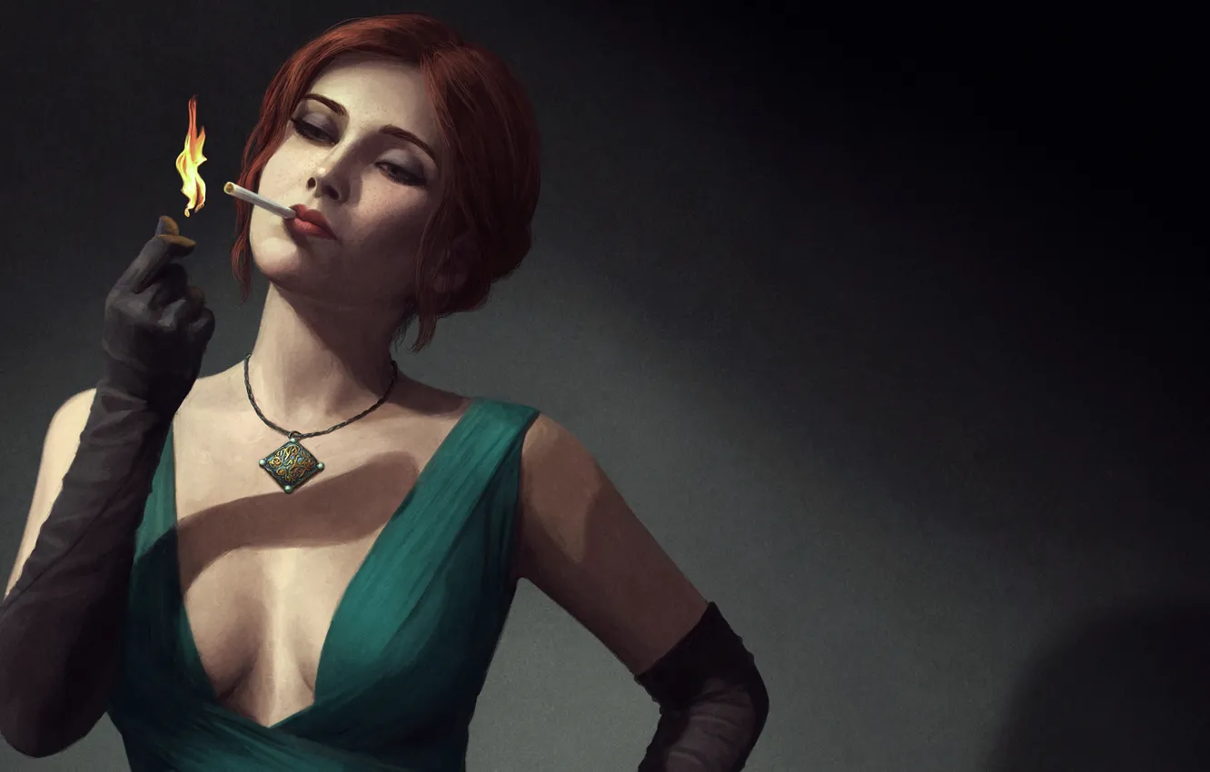 Photo wallpaper Triss Merigold, Triss Merigold, CD Projekt RED, The Witcher 3: Wild Hunt, The Witcher 3: …