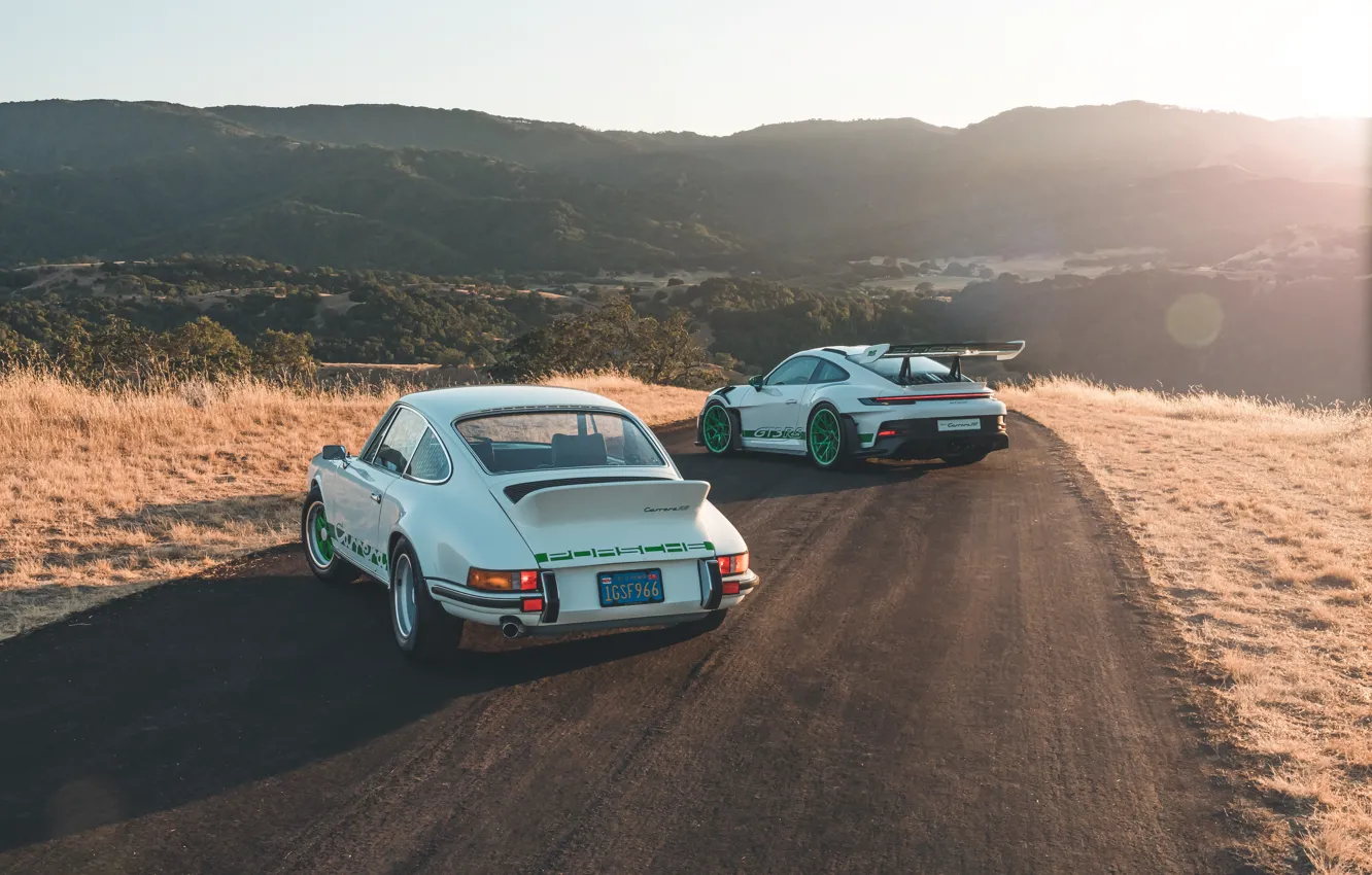 Photo wallpaper 911, Porsche, Porsche, rear view, Porsche 911 GT3 RS, Porsche 911 Carrera RS, Tribute to …