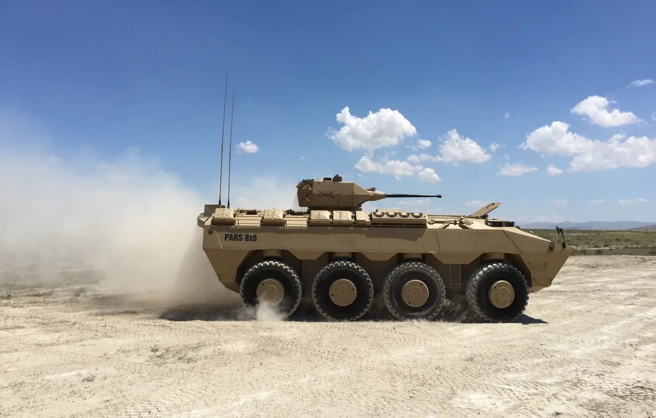Photo wallpaper military, weapon, armored, war material, armored vehicle, Pars 8x8, FNSS Pars