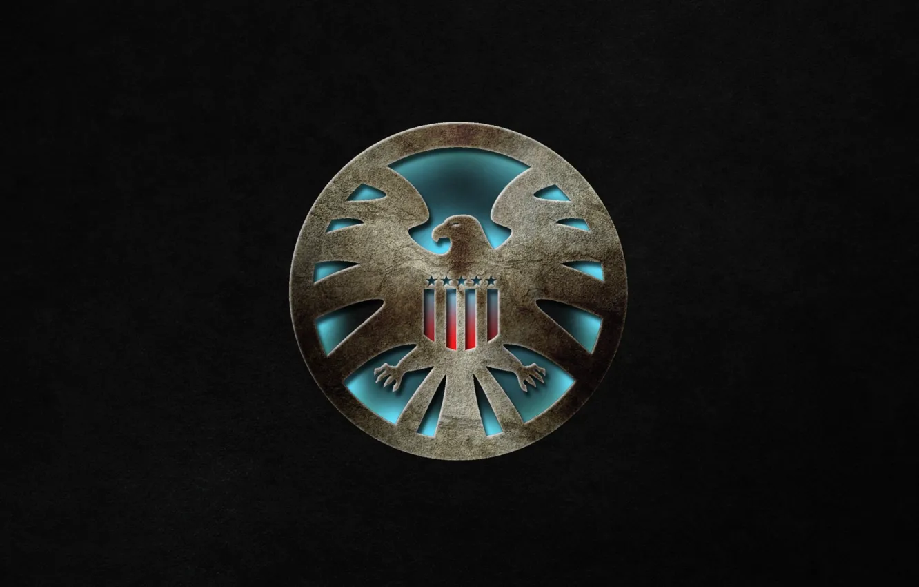Photo wallpaper logo, Marvel, eagle, series, falcon, Avengers, S. H. I. E. L. D., Agents of Shield