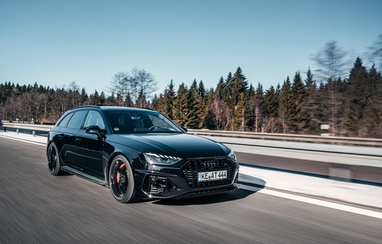 Photo wallpaper Audi, speed, RS 4, ABBOT, RS4, Before, 2020
