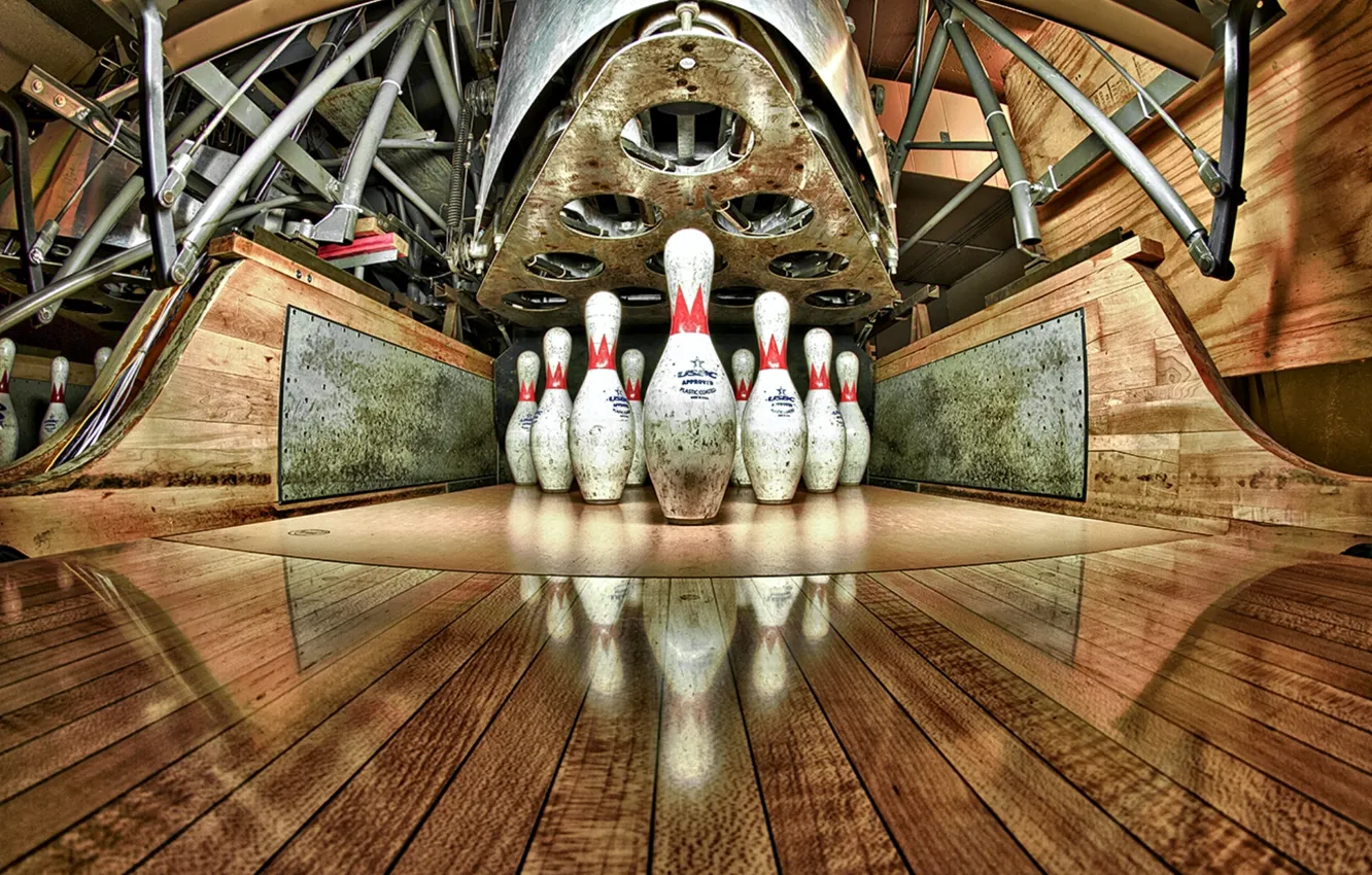Photo wallpaper sport, skittles, bowling