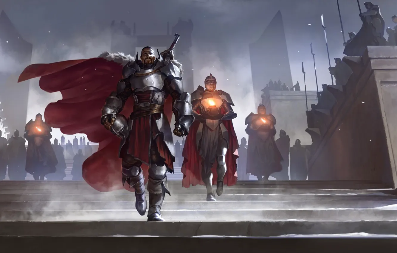 Photo wallpaper lights, soldiers, the leader, Legends of Runeterra