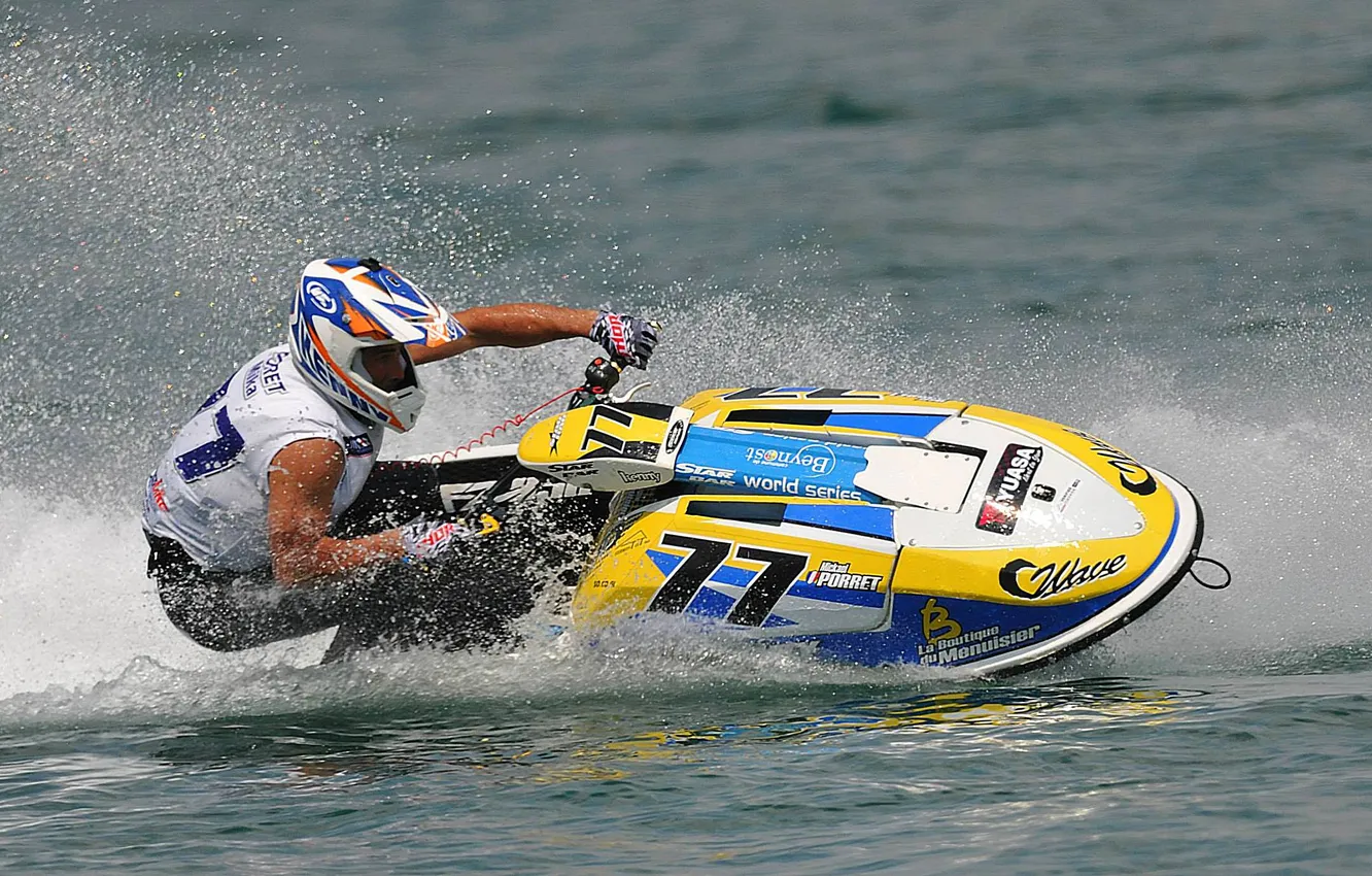 Photo wallpaper race, boat, speed