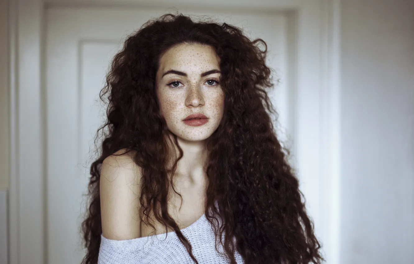 Photo wallpaper look, girl, portrait