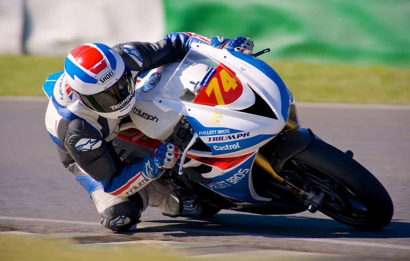 Photo wallpaper Racing, motorcycle, Sport
