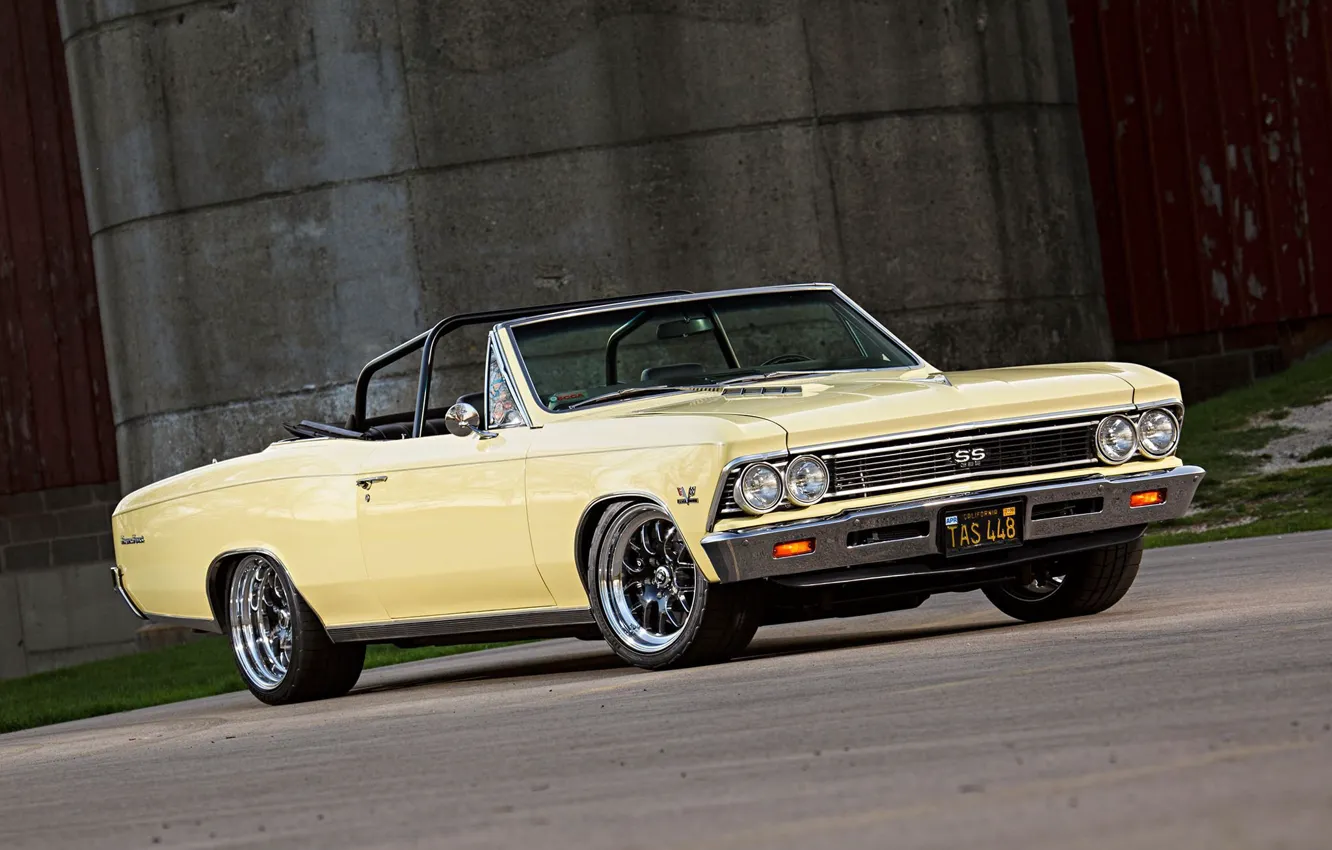 Photo wallpaper Chevrolet, Chevelle, Convertible, Vehicle, Chevelle SS, SS, Pro Touring