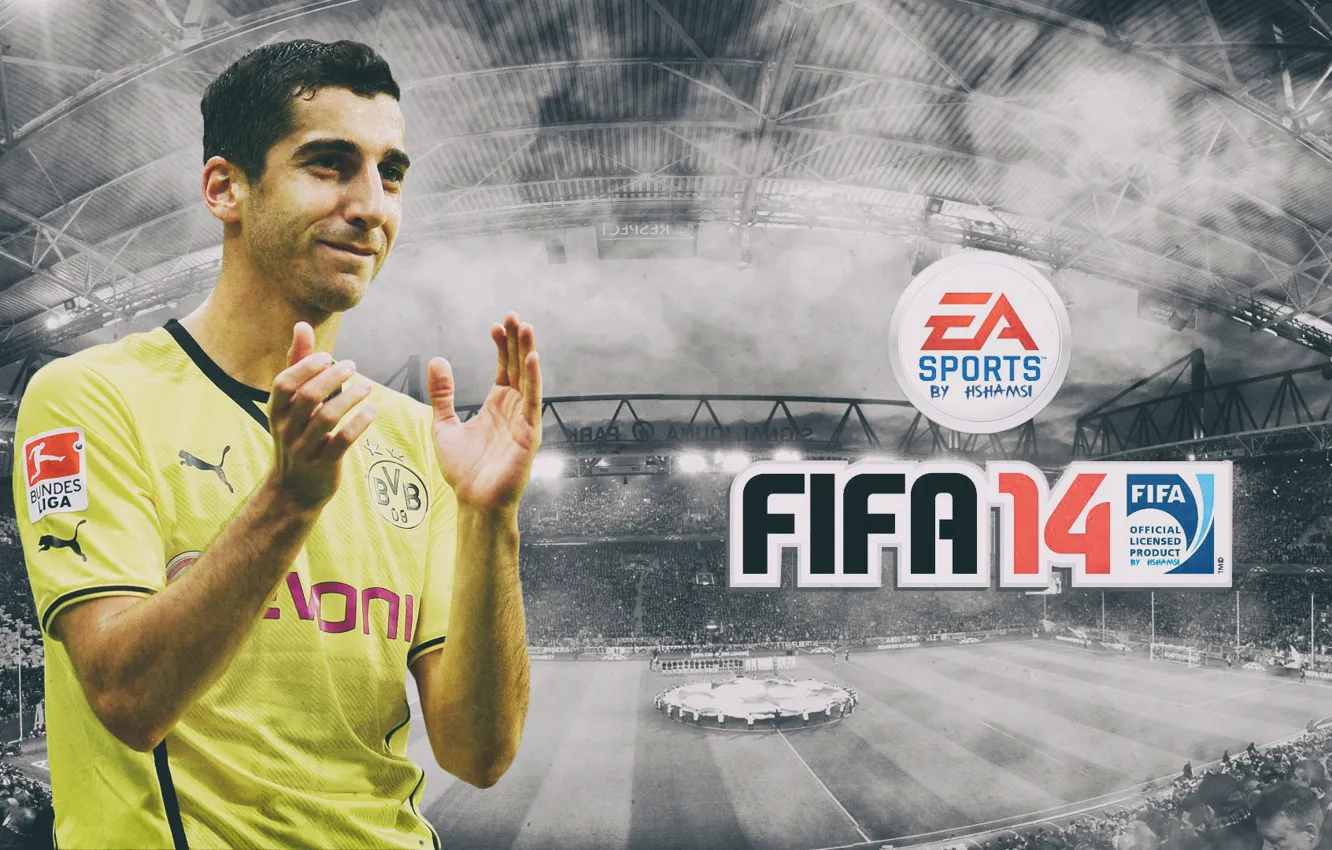 Photo wallpaper football, Germany, Armenia, midfielder, Henrikh Mkhitaryan, Henrikh Mkhitaryan, 2014, Fifa 14