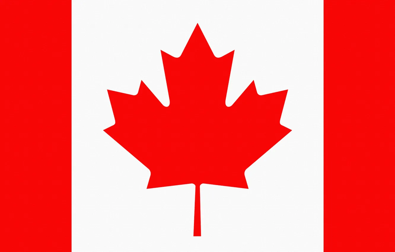 Photo wallpaper Sheet, Flag, Canada, Coat of arms, Canada, Photoshop