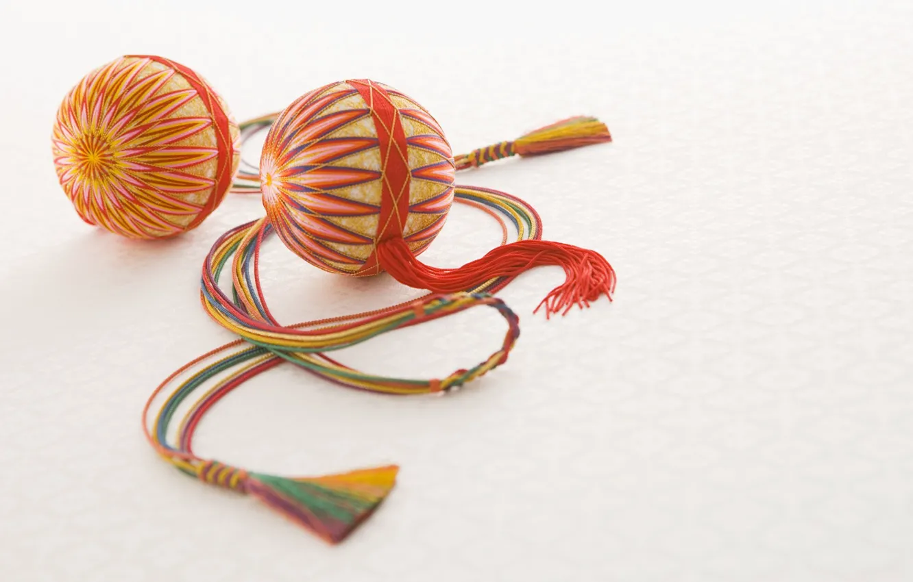 Photo wallpaper photo, balls, Japan, souvenir, folk art, pazdnik