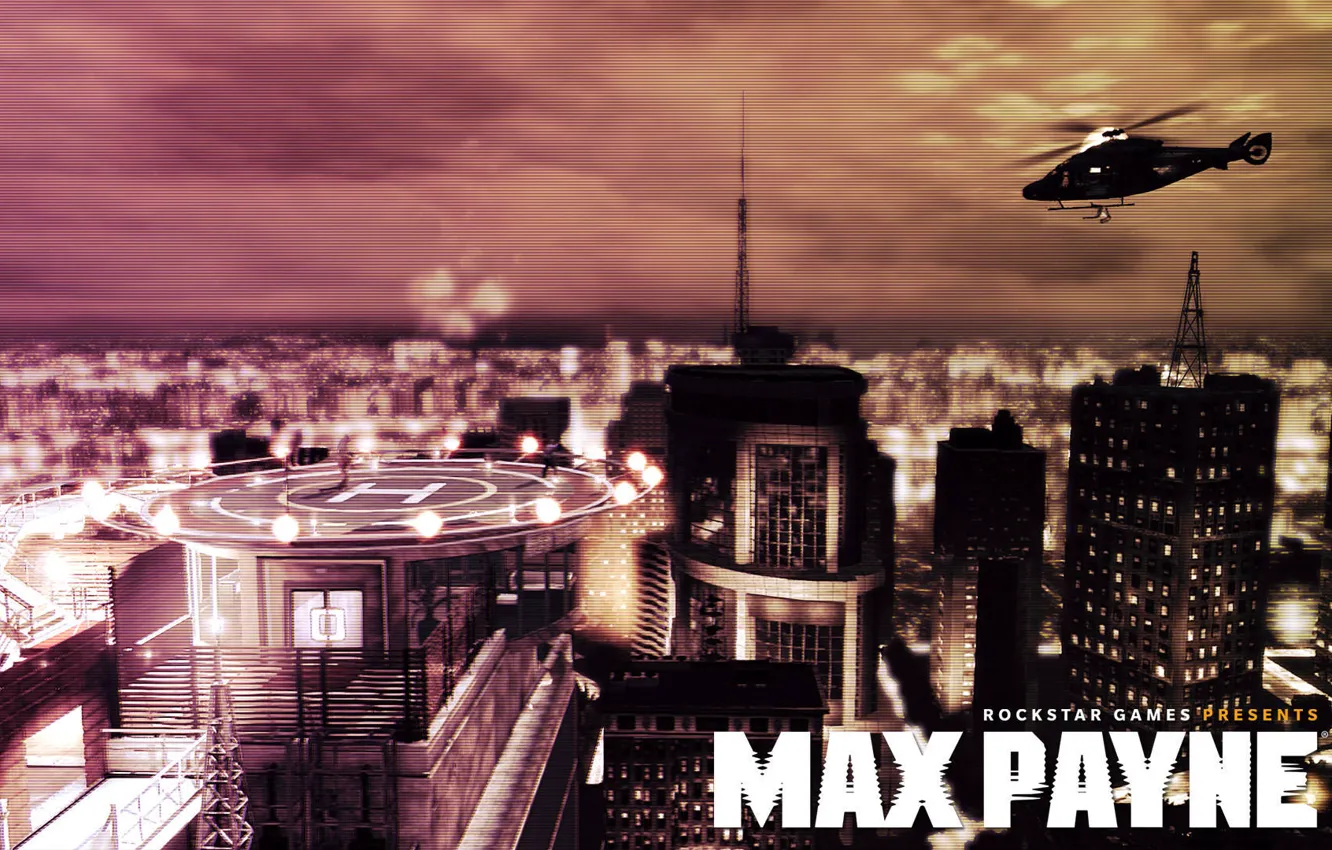 Photo wallpaper helicopters, The city, max, rockstar games, Max Payne 3, payne