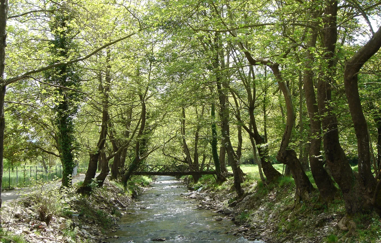 Photo wallpaper river, Evritania, Karpenissiotis
