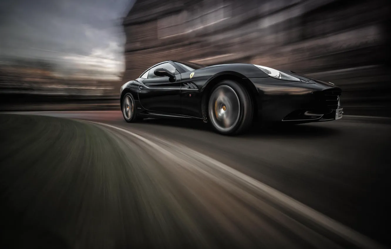 Photo wallpaper movement, speed, Ferrari California