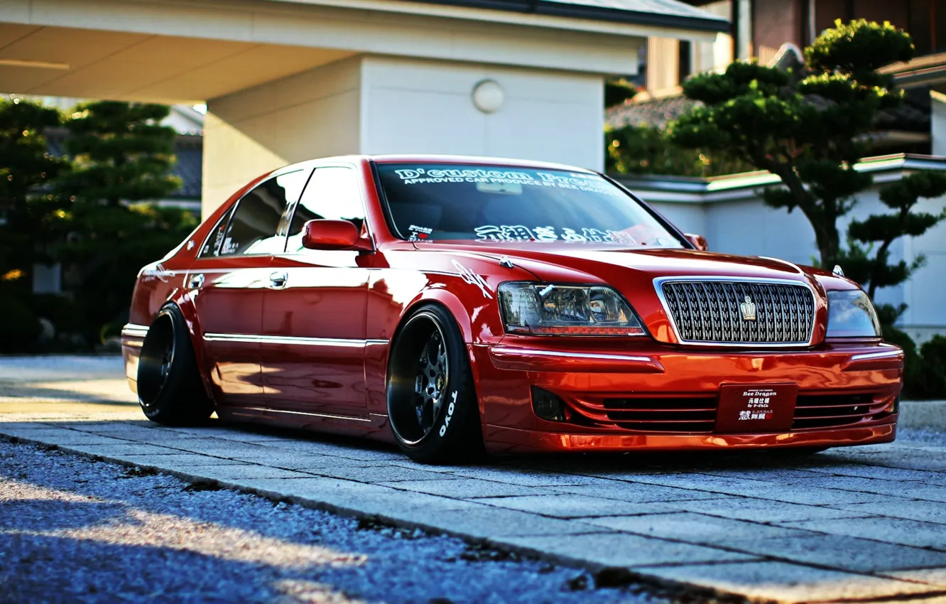 Photo wallpaper Toyota, crown, majesta