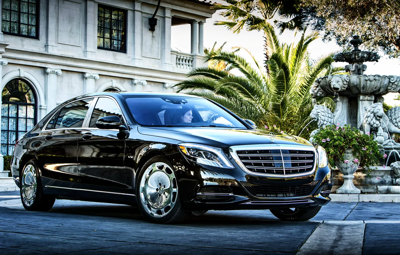 Photo wallpaper Mercedes, Maybach, Mercedes, Maybach, US-spec, X222, 2015, S 600