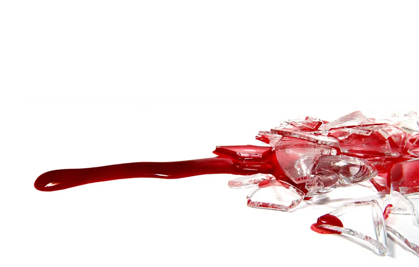 Photo wallpaper white, red, blood, blood