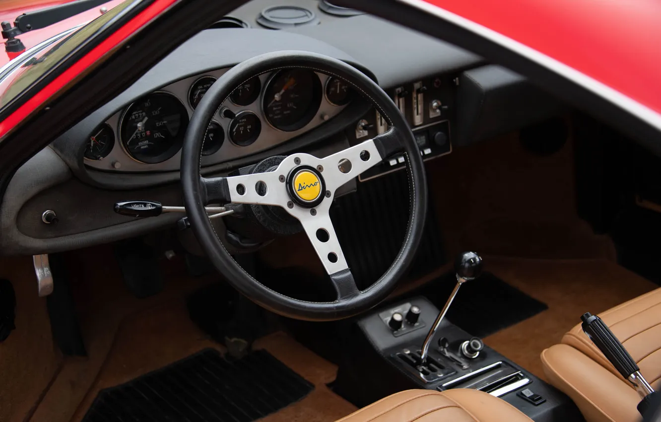 Photo wallpaper Ferrari, 1972, Dino, Ferrari Dino 246 GT