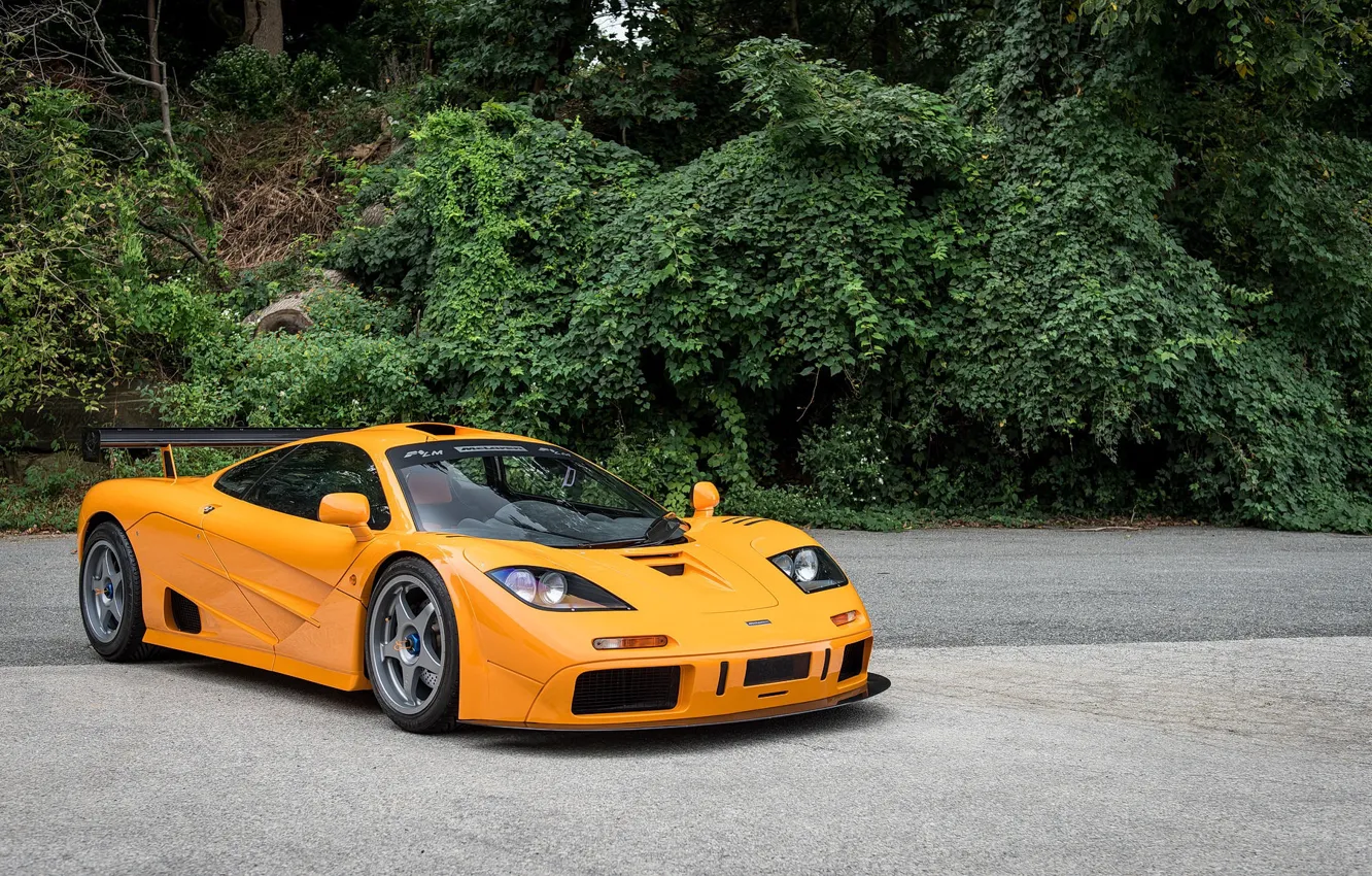 Photo wallpaper McLaren, Yellow