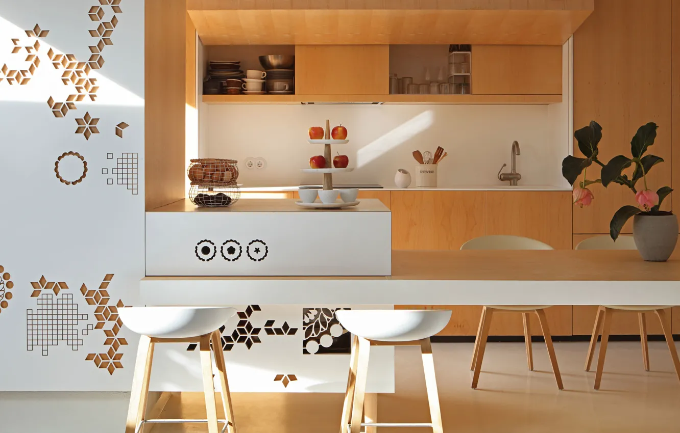 Photo wallpaper design, style, interior, kitchen, Spain, Spain, dining room, Valencia